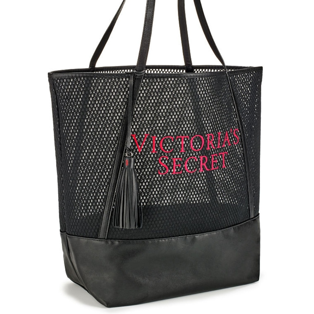VICTORIA'S SECRET Beach Shopping Mesh Tote Bag